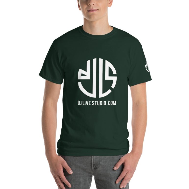 Short Sleeve T-Shirt with DJLS logo front and sleeve - Image 2