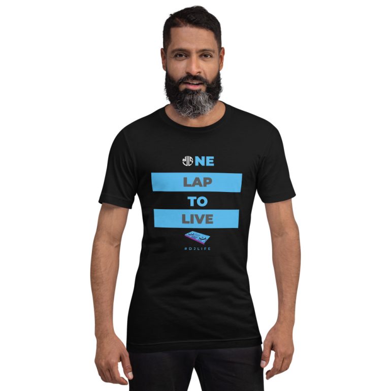 One Lap to Live with DJLS logo in back Short-sleeve unisex t-shirt - Image 3