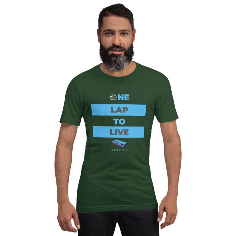 One Lap to Live with DJLS logo in back Short-sleeve unisex t-shirt - Image 13