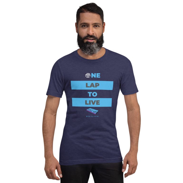 One Lap to Live with DJLS logo in back Short-sleeve unisex t-shirt - Image 9