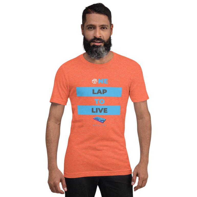 One Lap to Live with DJLS logo in back Short-sleeve unisex t-shirt - Image 33