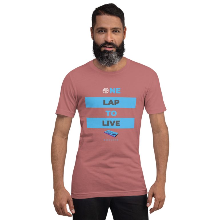 One Lap to Live with DJLS logo in back Short-sleeve unisex t-shirt - Image 31