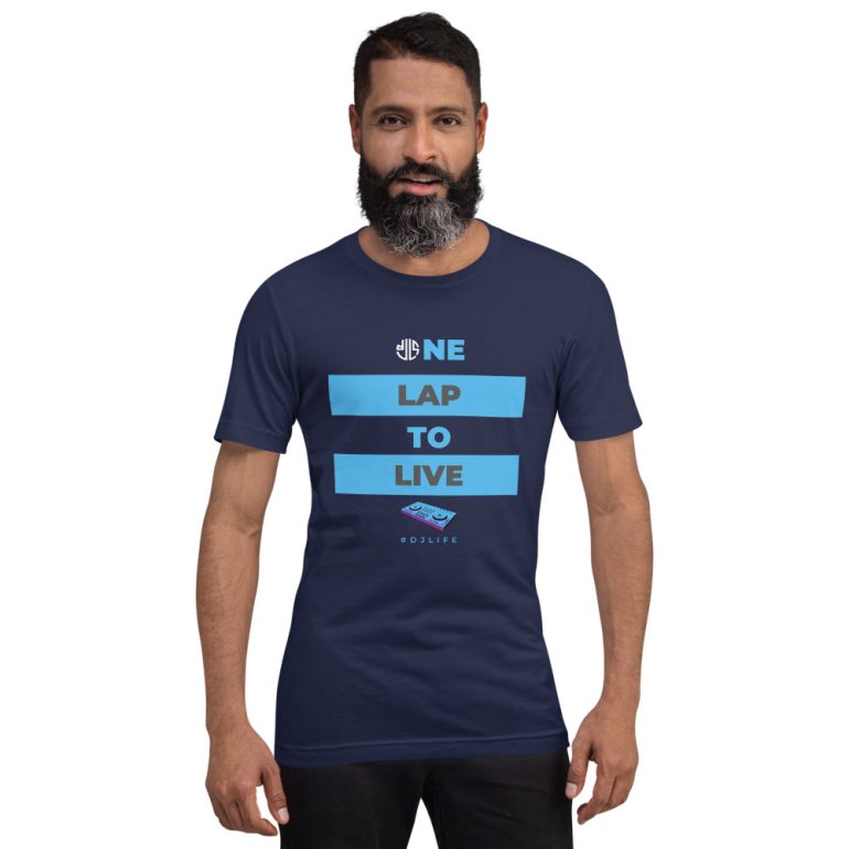 One Lap to Live with DJLS logo in back Short-sleeve unisex t-shirt - Image 5