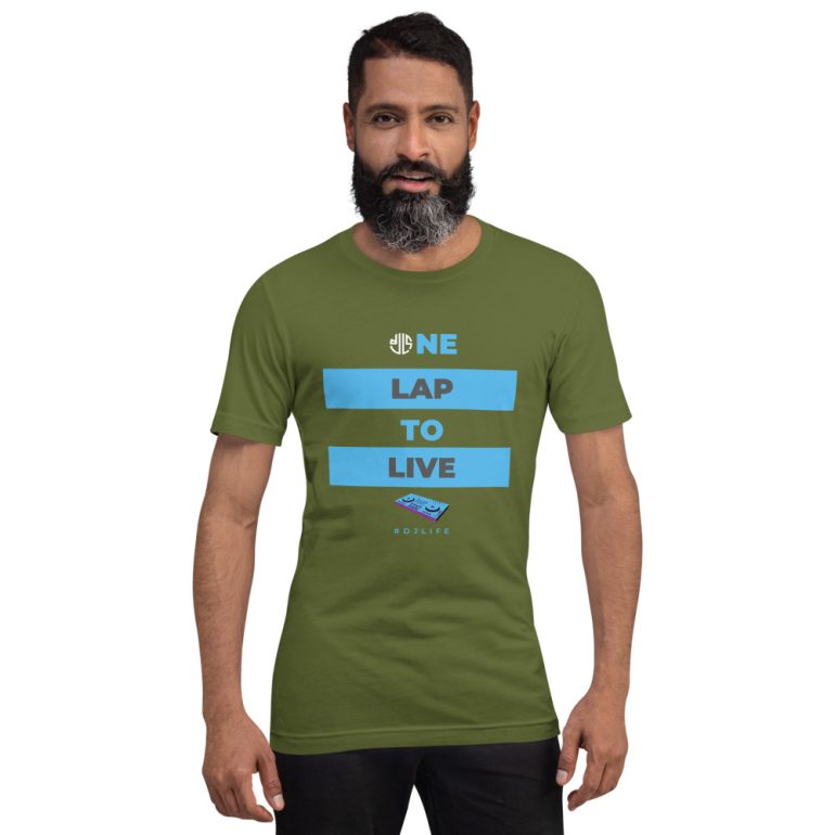 One Lap to Live with DJLS logo in back Short-sleeve unisex t-shirt - Image 21