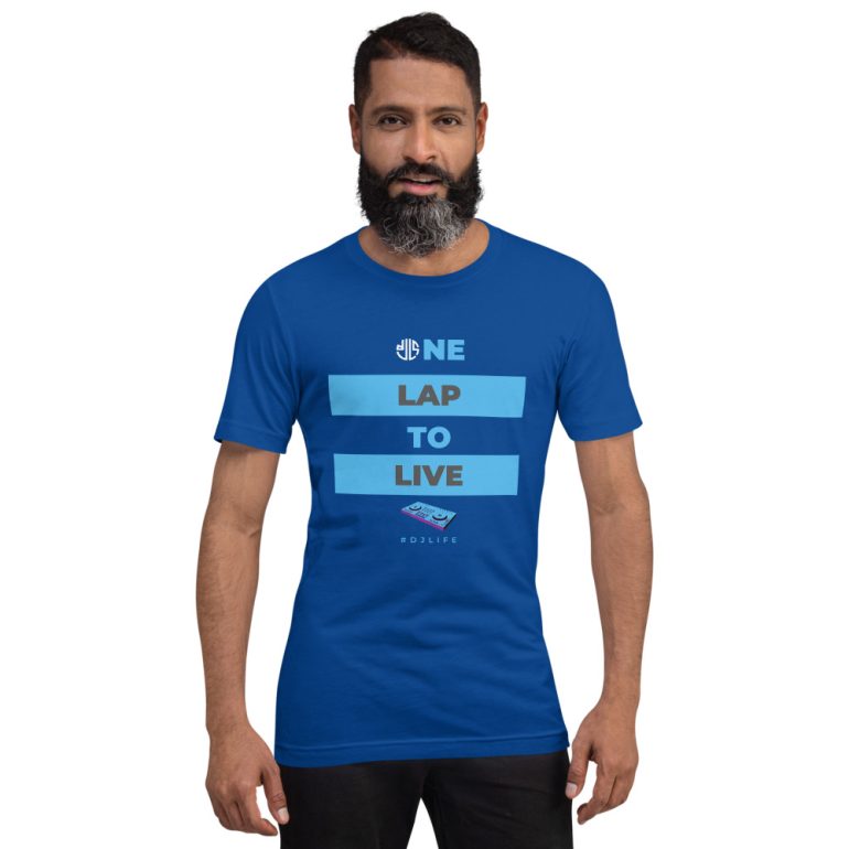 One Lap to Live with DJLS logo in back Short-sleeve unisex t-shirt - Image 15